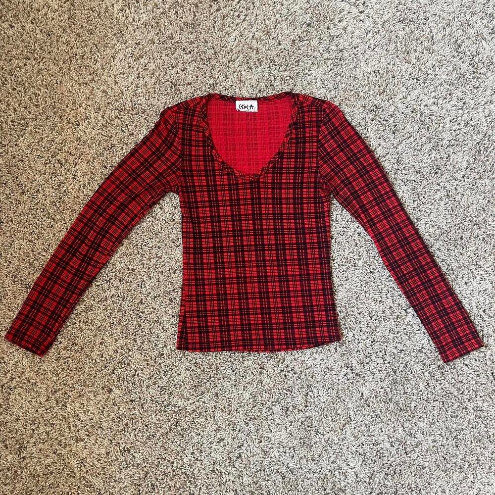 Vintage plaid long sleeve